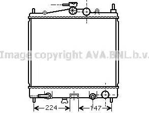 Ava Quality Cooling DN 2211 - Radiatore, Raffreddamento motore www.autoricambit.com