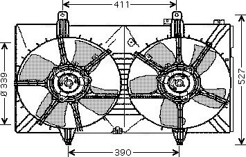 Ava Quality Cooling DN 7518 - Ventola, Raffreddamento motore www.autoricambit.com