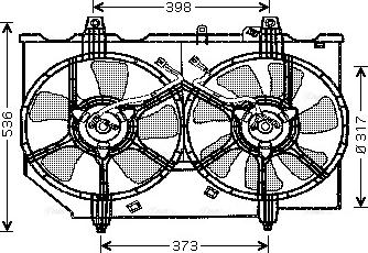 Ava Quality Cooling DN 7513 - Ventola, Raffreddamento motore www.autoricambit.com