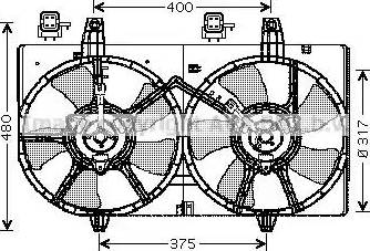 Ava Quality Cooling DN7512 - Ventola, Raffreddamento motore www.autoricambit.com