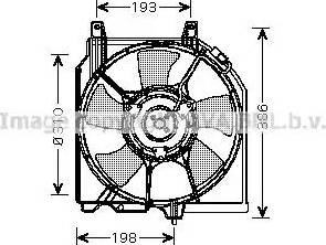 Ava Quality Cooling DN 7523 - Ventola, Raffreddamento motore www.autoricambit.com