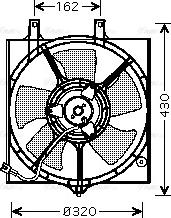 Ava Quality Cooling DN 7522 - Ventola, Raffreddamento motore www.autoricambit.com