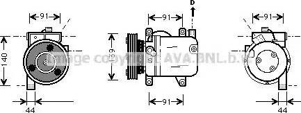 Ava Quality Cooling DN K001 - Compressore, Climatizzatore www.autoricambit.com