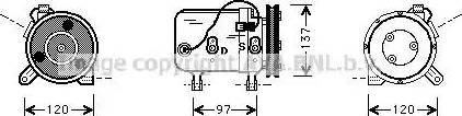 Ava Quality Cooling DN K003 - Compressore, Climatizzatore www.autoricambit.com