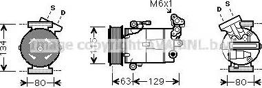 Ava Quality Cooling DN K334 - Compressore, Climatizzatore www.autoricambit.com