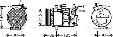 Ava Quality Cooling DNK336 - Compressore, Climatizzatore www.autoricambit.com