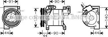 Ava Quality Cooling DN K323 - Compressore, Climatizzatore www.autoricambit.com