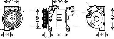 Ava Quality Cooling DN K322 - Compressore, Climatizzatore www.autoricambit.com