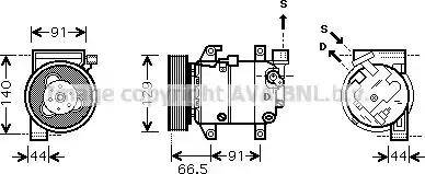 Ava Quality Cooling DN K286 - Compressore, Climatizzatore www.autoricambit.com