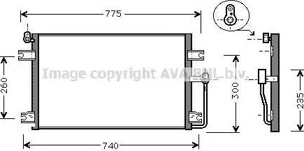 Ava Quality Cooling DW5085 - Condensatore, Climatizzatore www.autoricambit.com