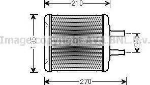 Ava Quality Cooling DW 6088 - Scambiatore calore, Riscaldamento abitacolo www.autoricambit.com