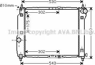 Ava Quality Cooling DW 2066 - Radiatore, Raffreddamento motore www.autoricambit.com