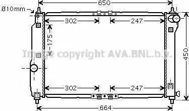 Ava Quality Cooling DW 2067 - Radiatore, Raffreddamento motore www.autoricambit.com