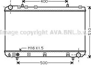 Ava Quality Cooling DW 2086 - Radiatore, Raffreddamento motore www.autoricambit.com