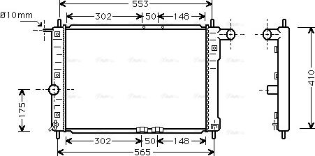 Ava Quality Cooling DW 2039 - Radiatore, Raffreddamento motore www.autoricambit.com