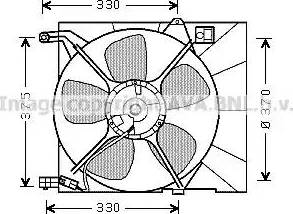 Ava Quality Cooling DW 7516 - Ventola, Raffreddamento motore www.autoricambit.com