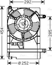 Ava Quality Cooling DW 7512 - Ventola, Raffreddamento motore www.autoricambit.com