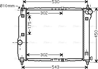 Ava Quality Cooling DWA2066 - Radiatore, Raffreddamento motore www.autoricambit.com