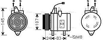 Ava Quality Cooling DWAK096 - Compressore, Climatizzatore www.autoricambit.com