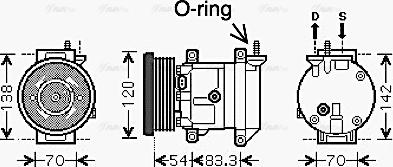 Ava Quality Cooling DWAK071 - Compressore, Climatizzatore www.autoricambit.com