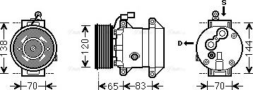 Ava Quality Cooling DWK095 - Compressore, Climatizzatore www.autoricambit.com