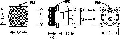 Ava Quality Cooling DZAK017 - Compressore, Climatizzatore www.autoricambit.com