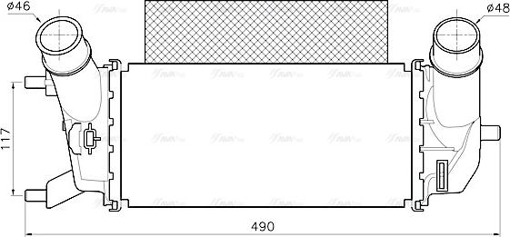 Ava Quality Cooling FD4702 - Intercooler www.autoricambit.com