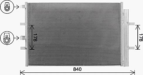 Ava Quality Cooling FD5675D - Condensatore, Climatizzatore www.autoricambit.com