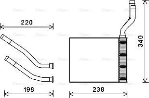 Ava Quality Cooling FD6464 - Scambiatore calore, Riscaldamento abitacolo www.autoricambit.com