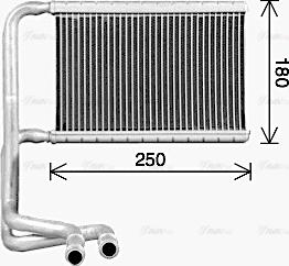 Ava Quality Cooling FD6693 - Scambiatore calore, Riscaldamento abitacolo www.autoricambit.com