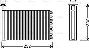 Ava Quality Cooling FD 6164 - Scambiatore calore, Riscaldamento abitacolo www.autoricambit.com