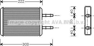 Ava Quality Cooling FD 6355 - Scambiatore calore, Riscaldamento abitacolo www.autoricambit.com