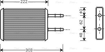 Ava Quality Cooling FD 6353 - Scambiatore calore, Riscaldamento abitacolo www.autoricambit.com