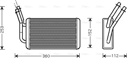 Ava Quality Cooling FD 6316 - Scambiatore calore, Riscaldamento abitacolo www.autoricambit.com