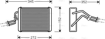 Ava Quality Cooling FD 6317 - Scambiatore calore, Riscaldamento abitacolo www.autoricambit.com