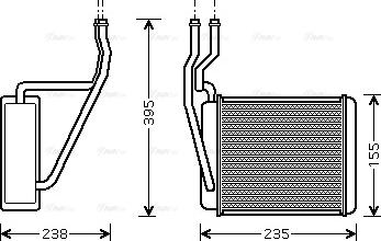 Ava Quality Cooling FD 6329 - Scambiatore calore, Riscaldamento abitacolo www.autoricambit.com