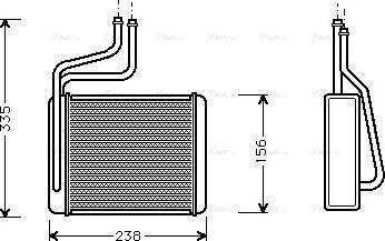 Ava Quality Cooling FD 6286 - Scambiatore calore, Riscaldamento abitacolo www.autoricambit.com