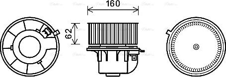 Ava Quality Cooling FD8499 - Ventilatore abitacolo www.autoricambit.com