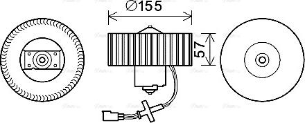 Ava Quality Cooling FD8568 - Ventilatore abitacolo www.autoricambit.com