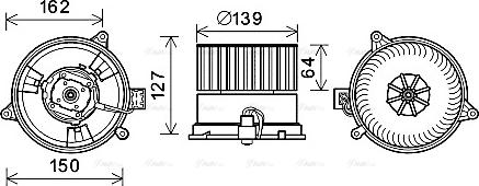 Ava Quality Cooling FD8576 - Ventilatore abitacolo www.autoricambit.com