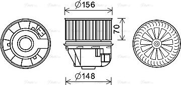 Ava Quality Cooling FD8634 - Ventilatore abitacolo www.autoricambit.com