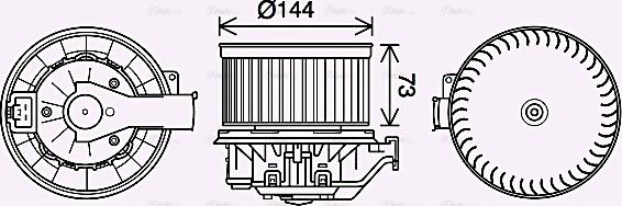 Ava Quality Cooling FD8632 - Ventilatore abitacolo www.autoricambit.com