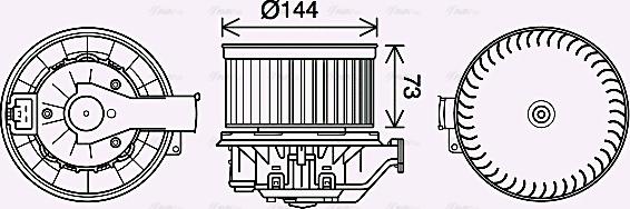 Ava Quality Cooling FD8629 - Ventilatore abitacolo www.autoricambit.com