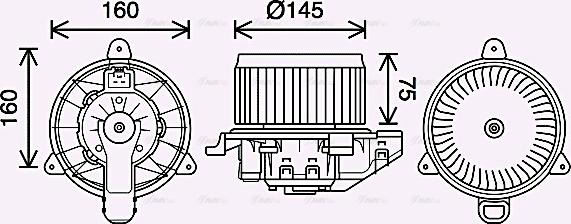 Ava Quality Cooling FD8626 - Ventilatore abitacolo www.autoricambit.com