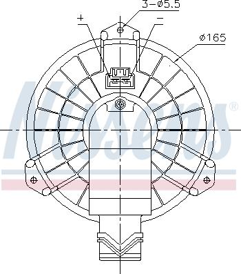 Ava Quality Cooling FD8725 - Ventilatore abitacolo www.autoricambit.com