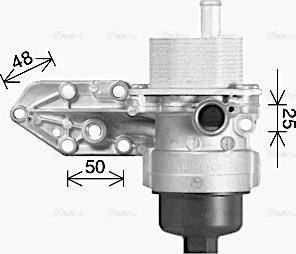 Ava Quality Cooling FD3669H - Radiatore olio, Olio motore www.autoricambit.com