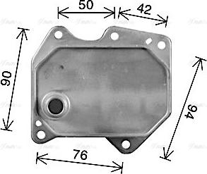 Ava Quality Cooling FD3669 - Radiatore olio, Olio motore www.autoricambit.com