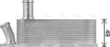 Ava Quality Cooling FD3684 - Radiatore olio, Olio motore www.autoricambit.com