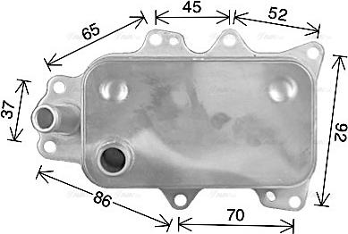 Ava Quality Cooling FD3684 - Radiatore olio, Olio motore www.autoricambit.com