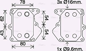 Ava Quality Cooling FD3625 - Radiatore olio, Olio motore www.autoricambit.com